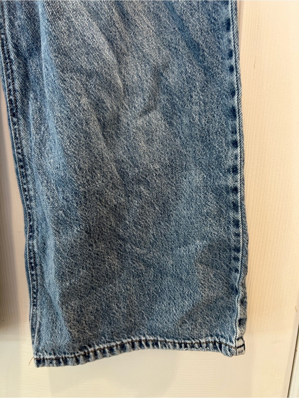 Sincerely Jules Wide Leg Jeans Size 27 Light Wash 100% Cotton High Rise - Picture 3 of 9